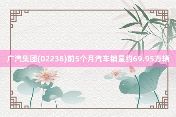 广汽集团(02238)前5个月汽车销量约69.95万辆